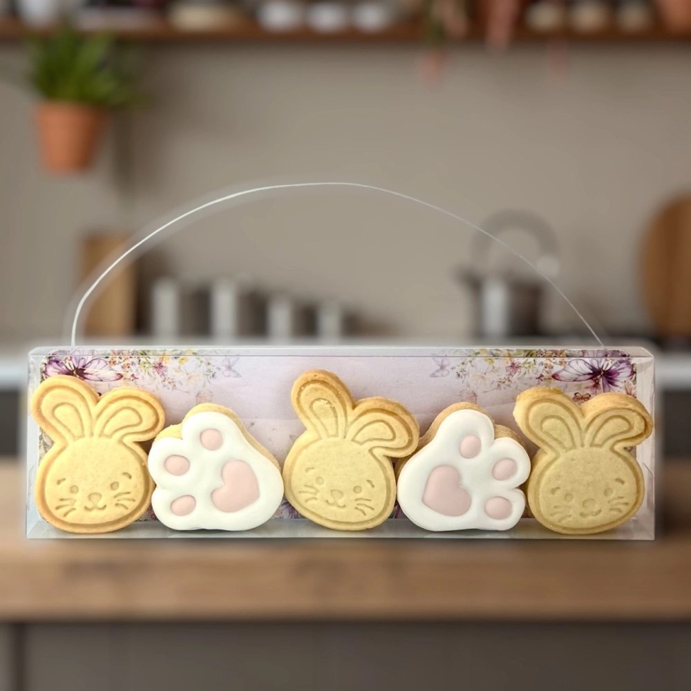 10 Embalagens Tirinha de Biscoito - Coleção Páscoa da Transformação