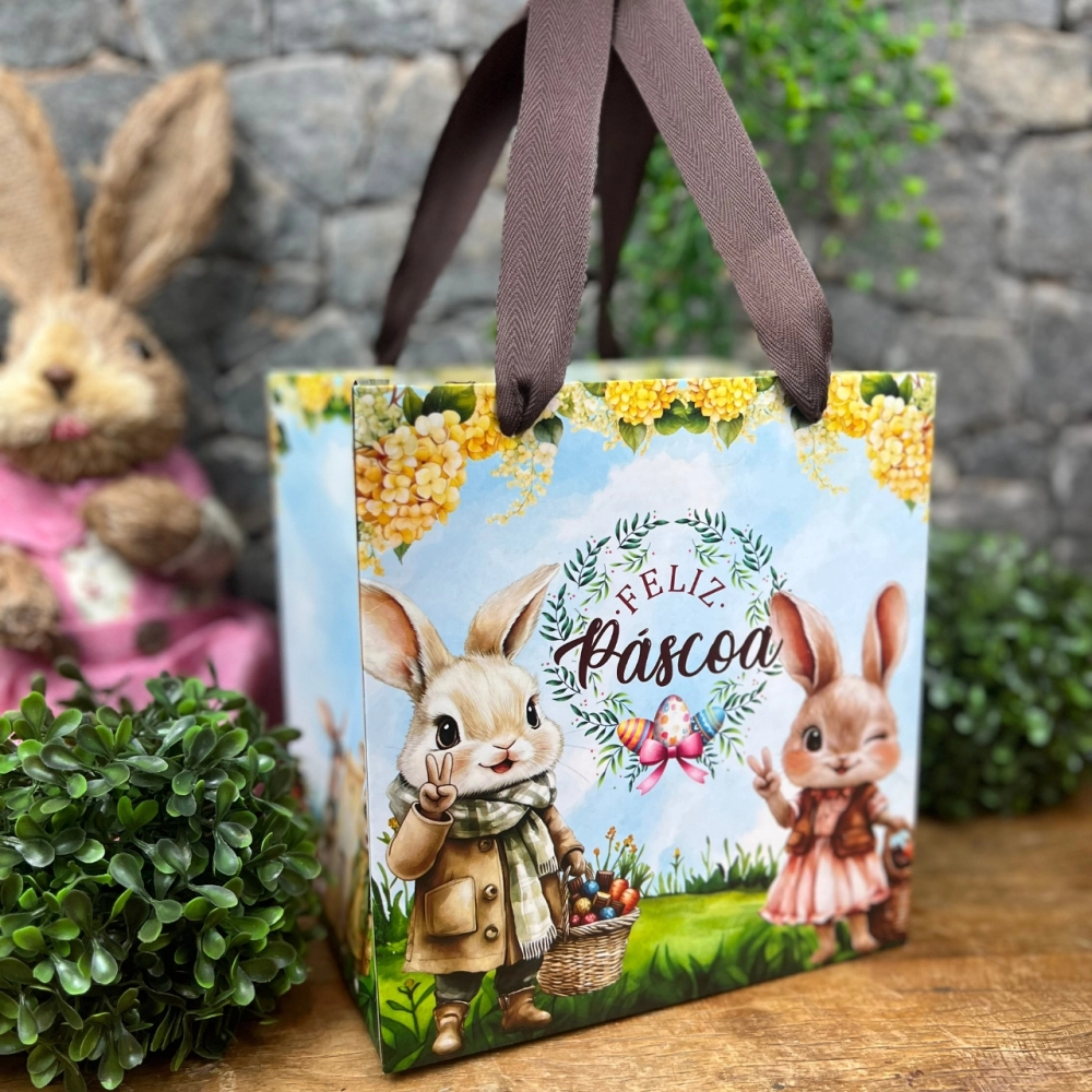 10 Sacolas 18x14 - Coleção Páscoa da Positividade