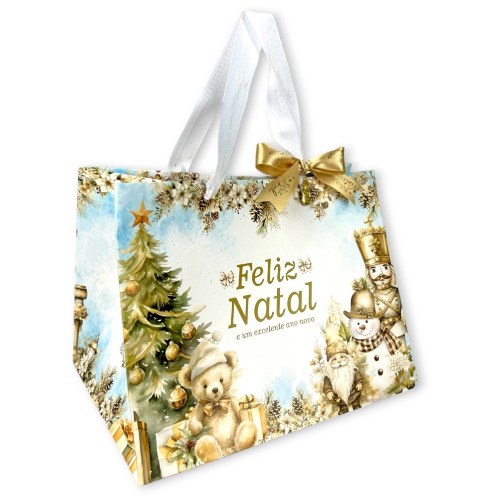 10 Sacolas 18x26 - Coleção Natal Celestial