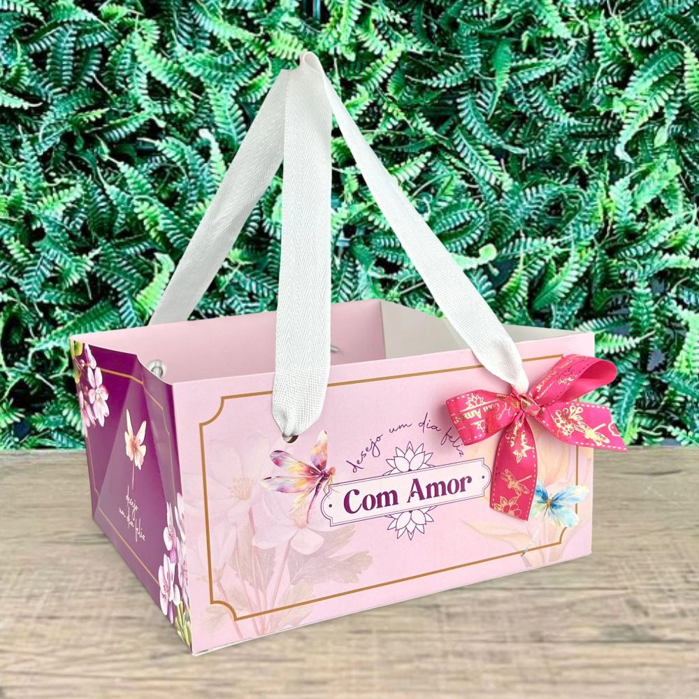 10 Sacolas 22x22 - Coleção Caminho das Libélulas - Dia das Mães 2026