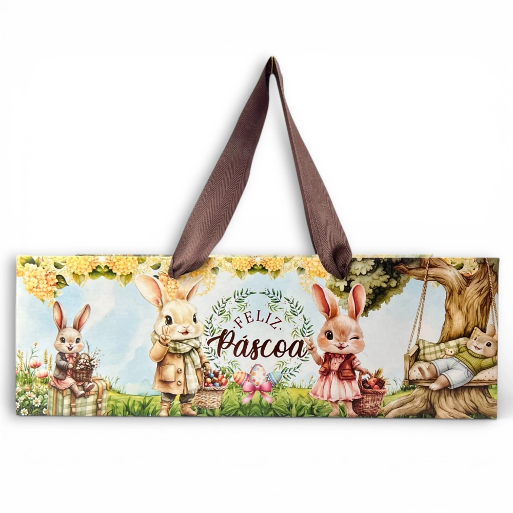 10 Sacolas 30x15 - Coleção Páscoa da Positividade