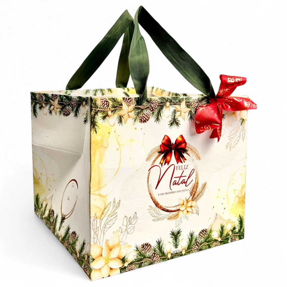 10 Sacolas para Caixa de Panetone - Coleção Natal em Poesia