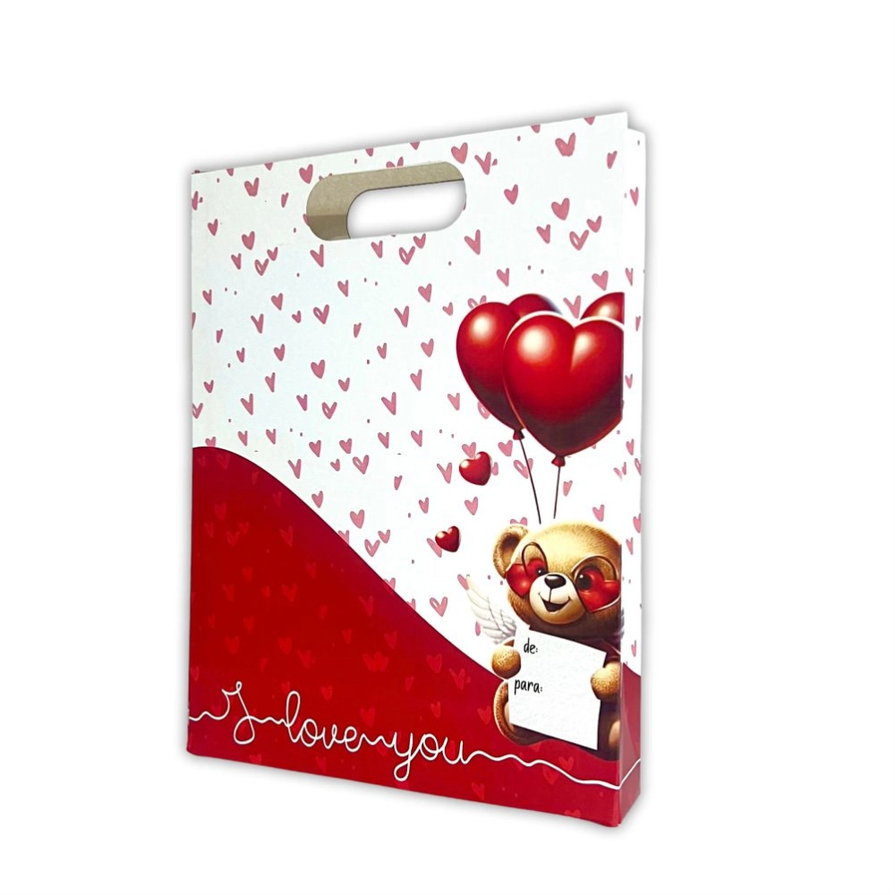 10 Sacolas Slim - I Love You