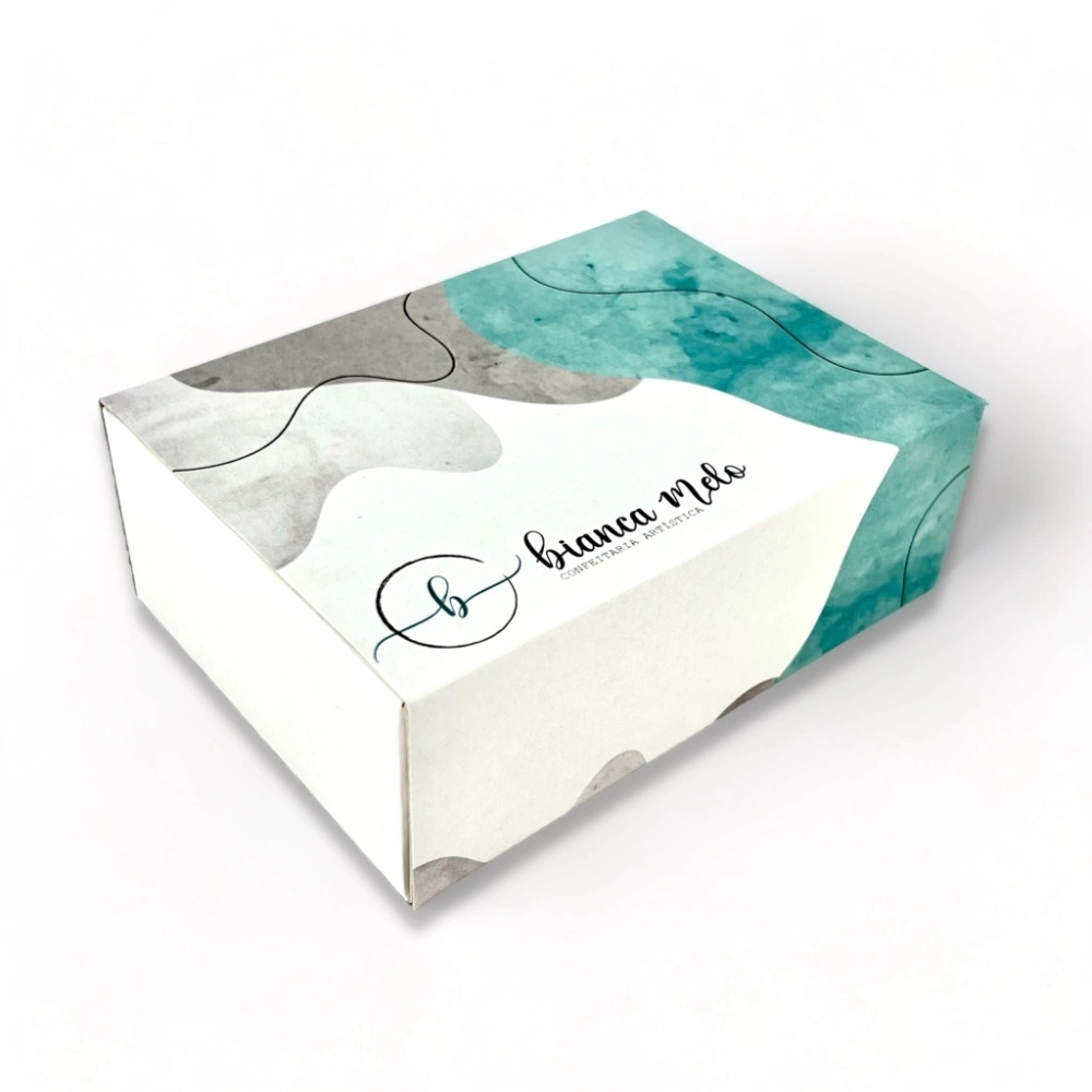 100 Caixas p/ 6 brigadeiros LUXO - PERSONALIZADA
