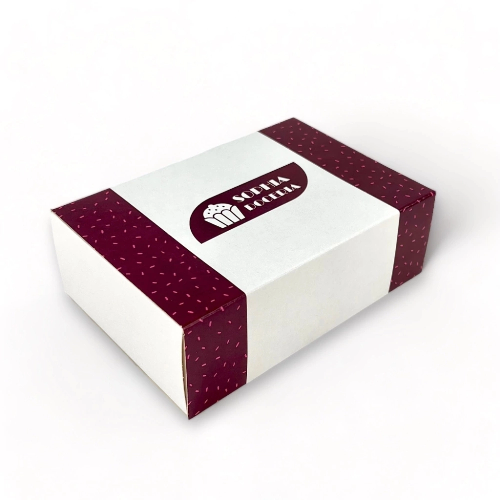 100 Caixas p/ 6 brigadeiros - Personalizada