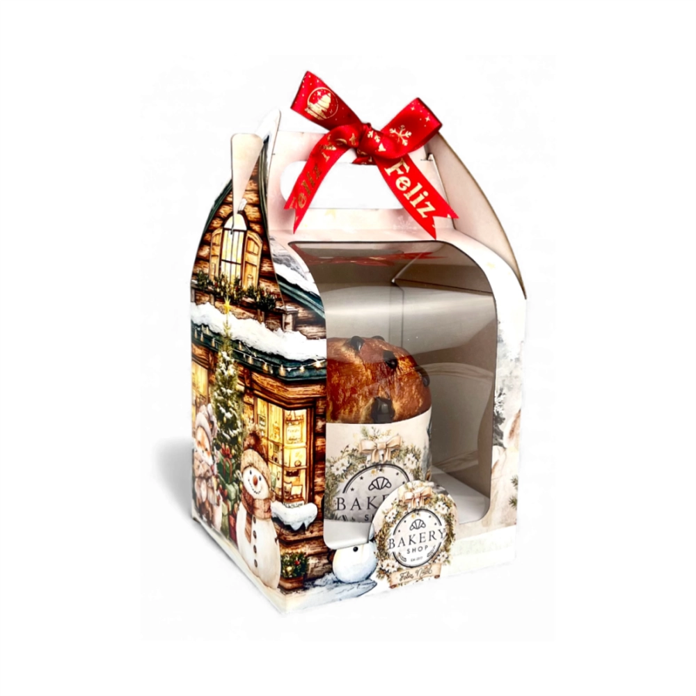 100 Caixas para Panetone de 100g - PERSONALIZADO