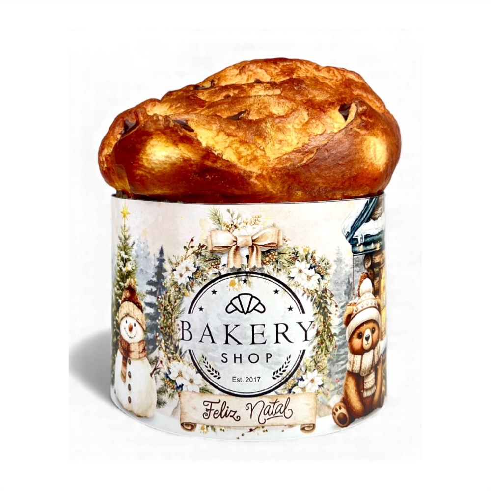 100 Cintas para Panetone de 500g - PERSONALIZADO