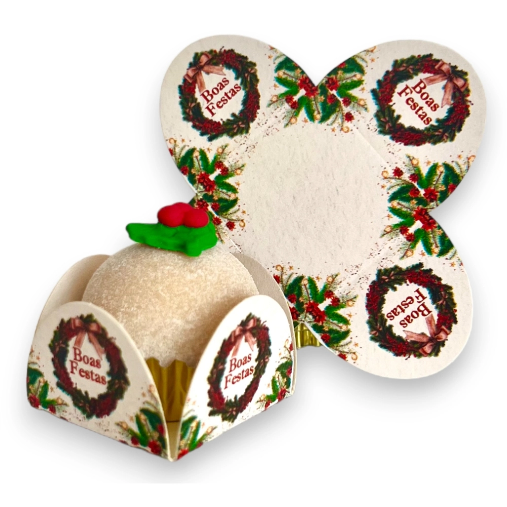 100 Forminhas 4 pétalas - Coleção Natal Inspirador