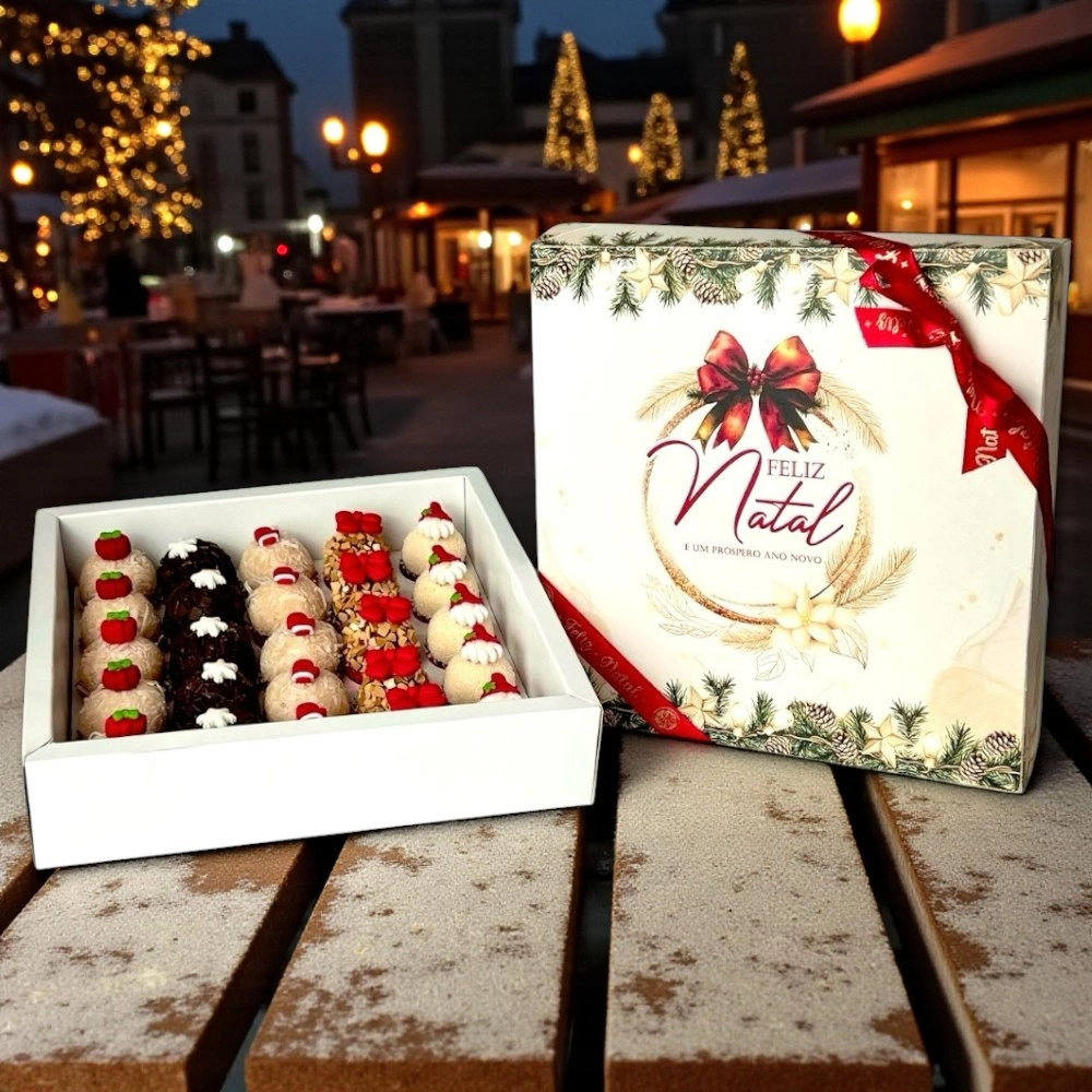 5 Caixas para 25 brigadeiros - Coleção Natal em poesia-Natal -2025