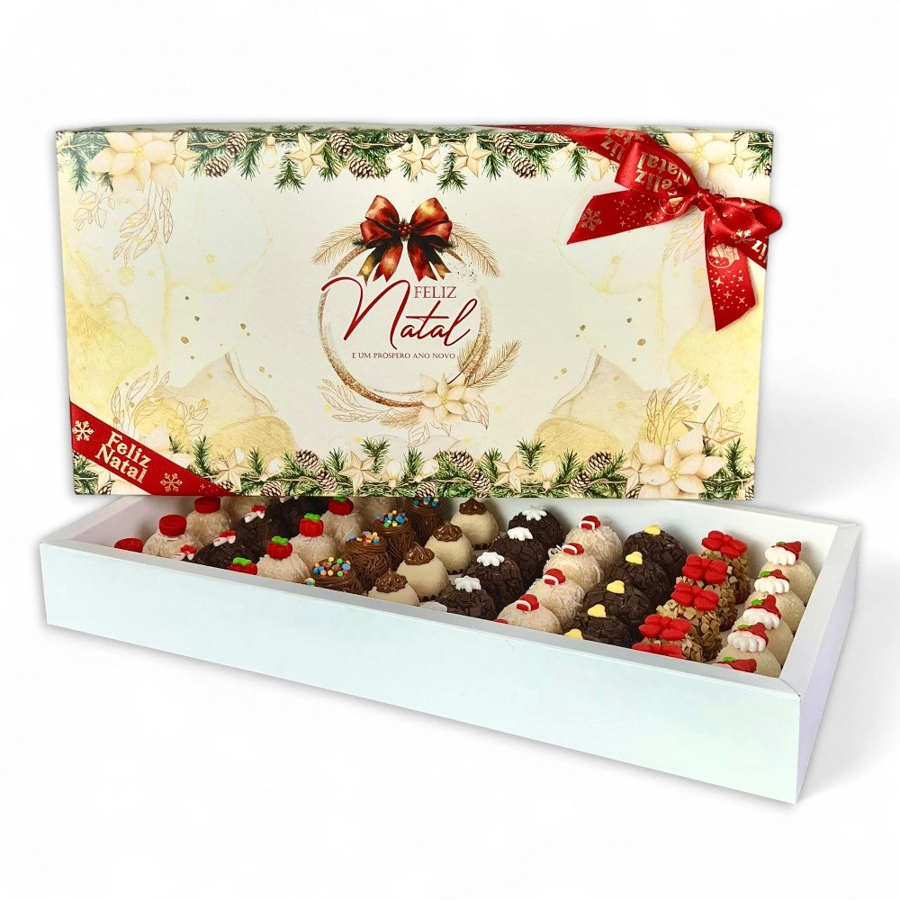 5 Caixas para 50 brigadeiros - Coleção Natal em poesia.-Natal -2025