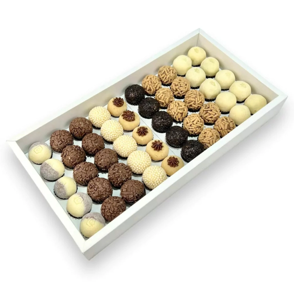 5 Caixas para 50 brigadeiros - Coleção Feito com Amor - VERSÃO NOVA