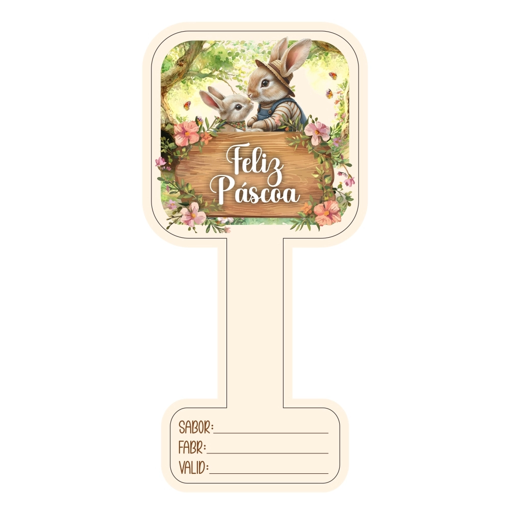 50 Adesivos para Potes - Coleção Páscoa da Colheita