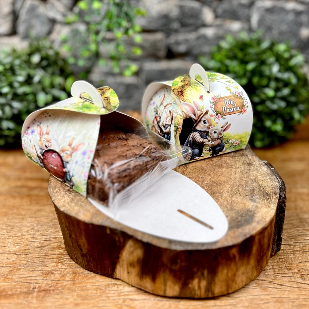 50 Embalagens Sacolinha (bem casado) Coleção Páscoa da Colheita