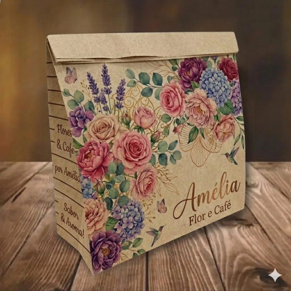 50 Sacos p/ Delivery 22x10x24 - Personalizadas com sua marca