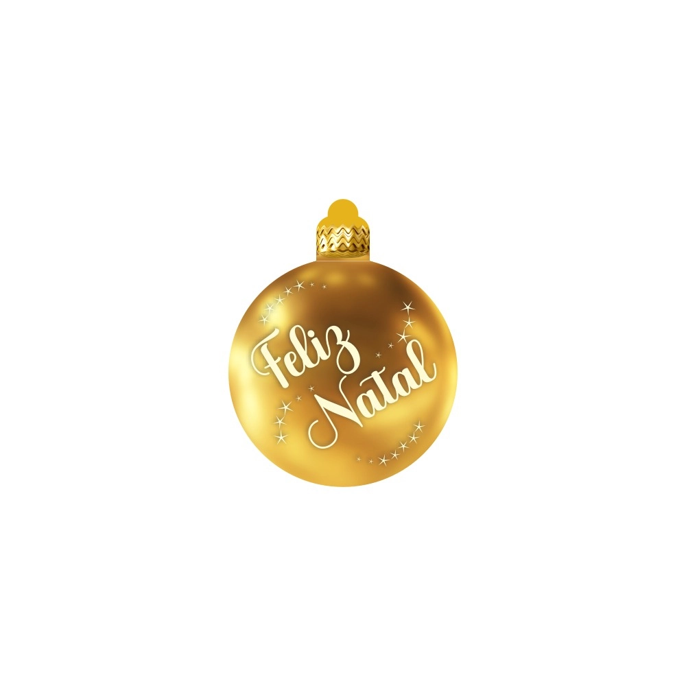 50 Tags Bolinhas de Natal - Dourado