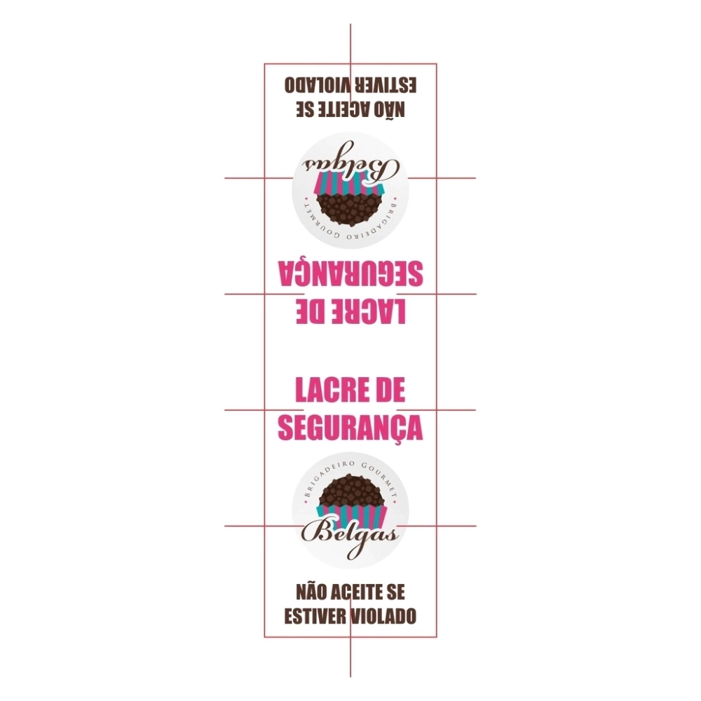 500 Adesivos Lacre de Segurança Personalizado