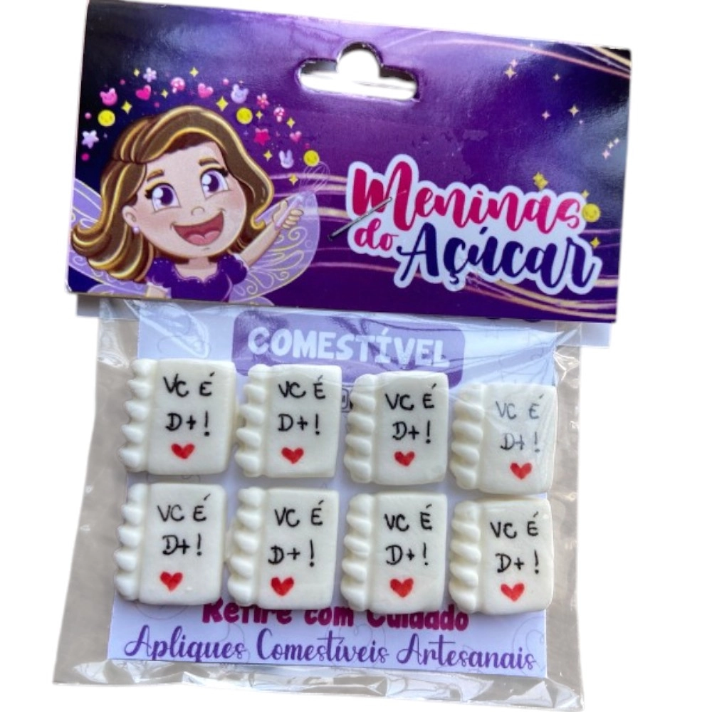  Confeitos de Açúcar - Cadernos com 8 unidades 