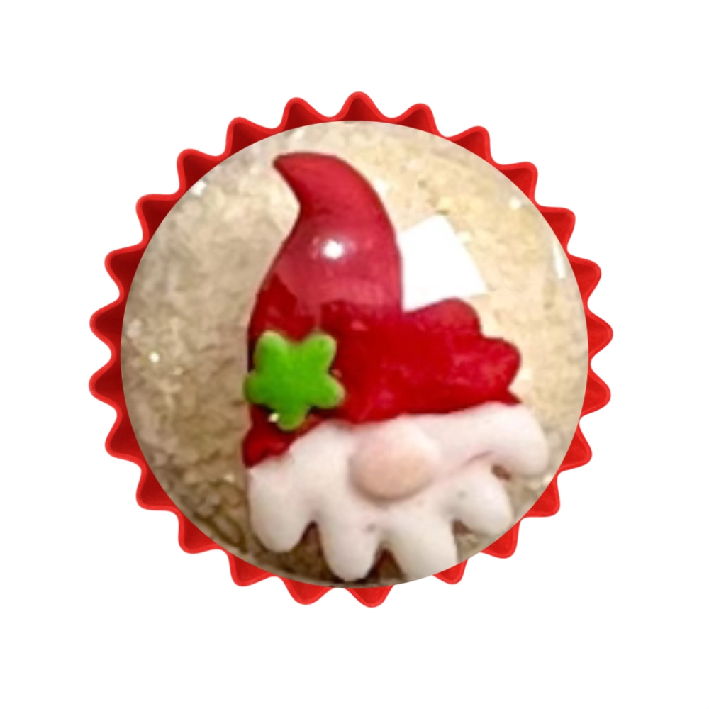 Confeitos de Açúcar - Gnomo De Natal com 6 unidades 