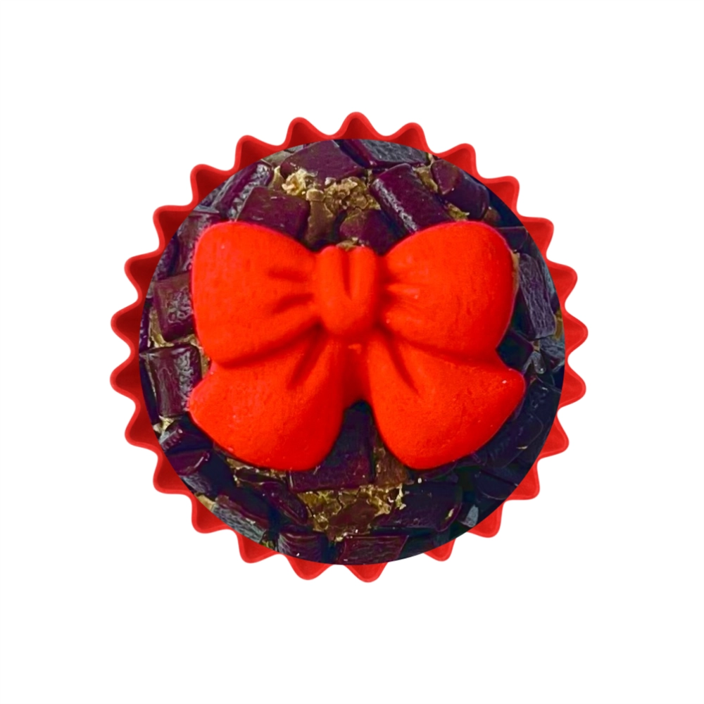 Confeitos de Açúcar - Laço Vermelho c/ 8 unid