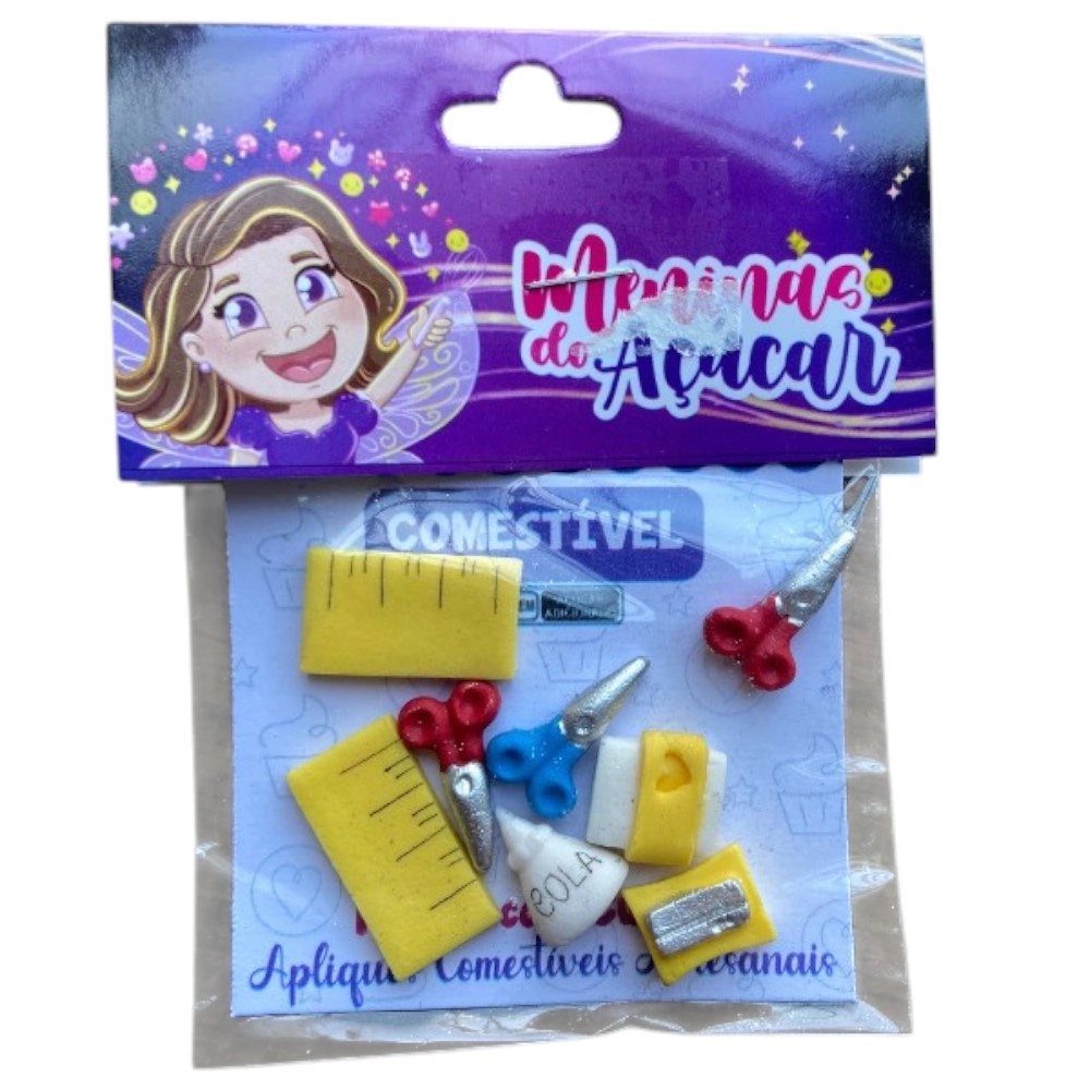 Confeitos de Açúcar - Mix Kit Escolar com 8 unidades 